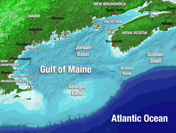 Gulf Of Maine Depth Charts