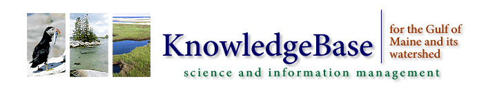 KnowledgeBase - science and information management for the Gulf of Maine and its watershed