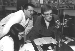 Image: Eleventh-grade students in teacher Kevin Veinot's class at Central Kings Rural High School in Cambridge Station Nova Scotia learn to test water quality as part of the Oceans 11 unit on aquaculture.